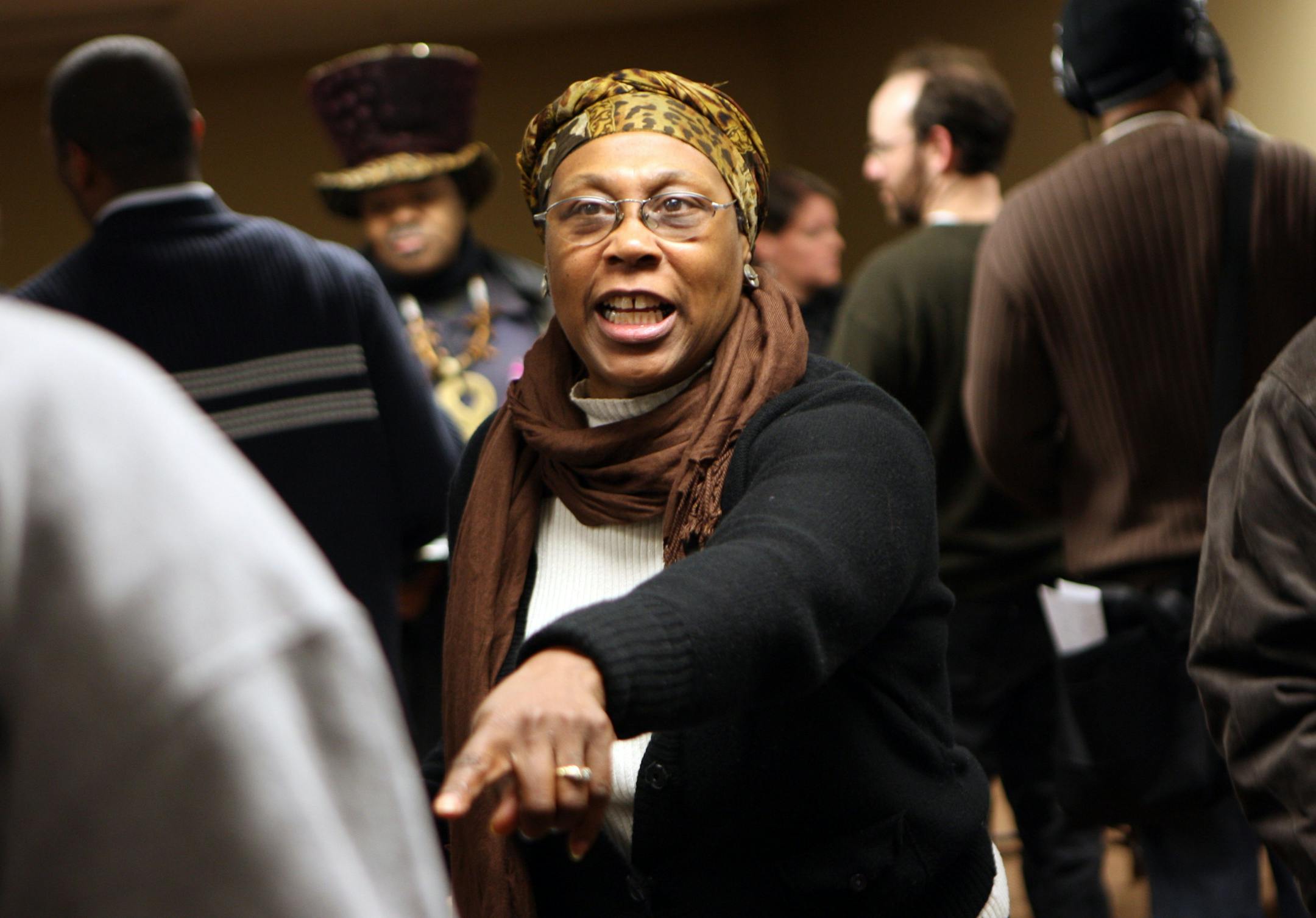 "I'm concerned about my neighborhood," said Ethylon Brown of the Jordan neighborhood. She and other volunteers were preparing Monday night to fan out in the neighborhood to visit residents and inform them about the risks of foreclosure and mortgage rate resets.