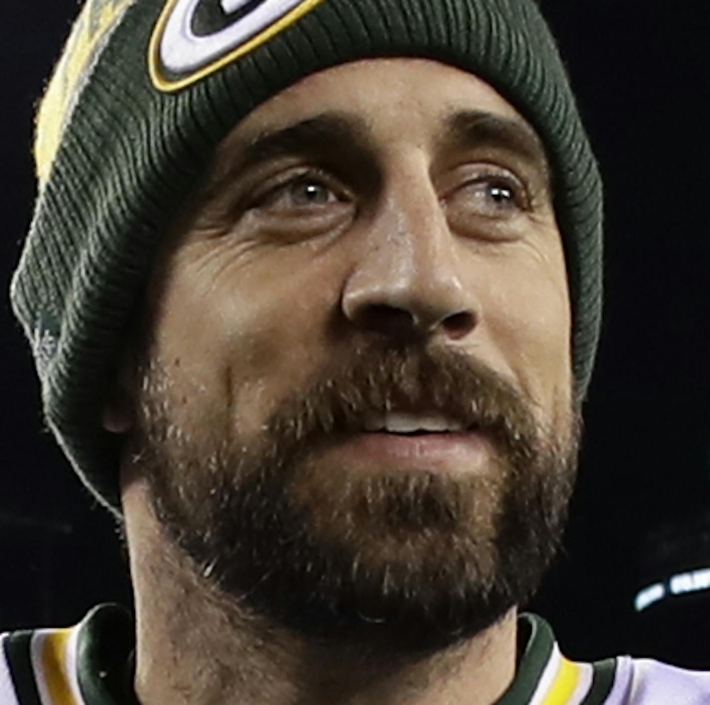 Green Bay Packers' Aaron Rodgers walks off the field after an NFL football game against the Philadelphia Eagles, Monday, Nov. 28, 2016, in Philadelphia. Green Bay won 27-13. (AP Photo/Michael Perez)