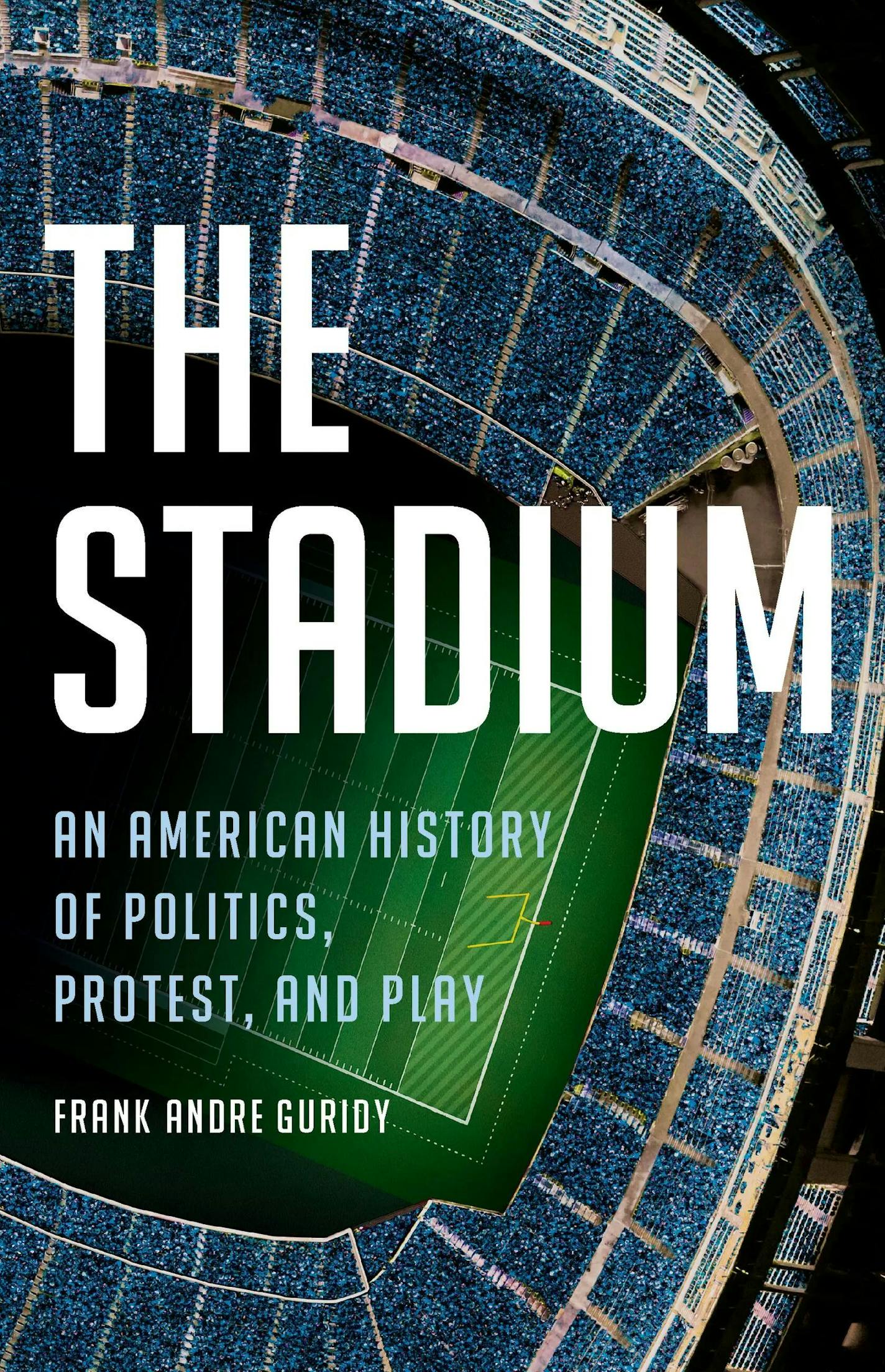 cover of The Stadium is an aerial photo of a sports arena