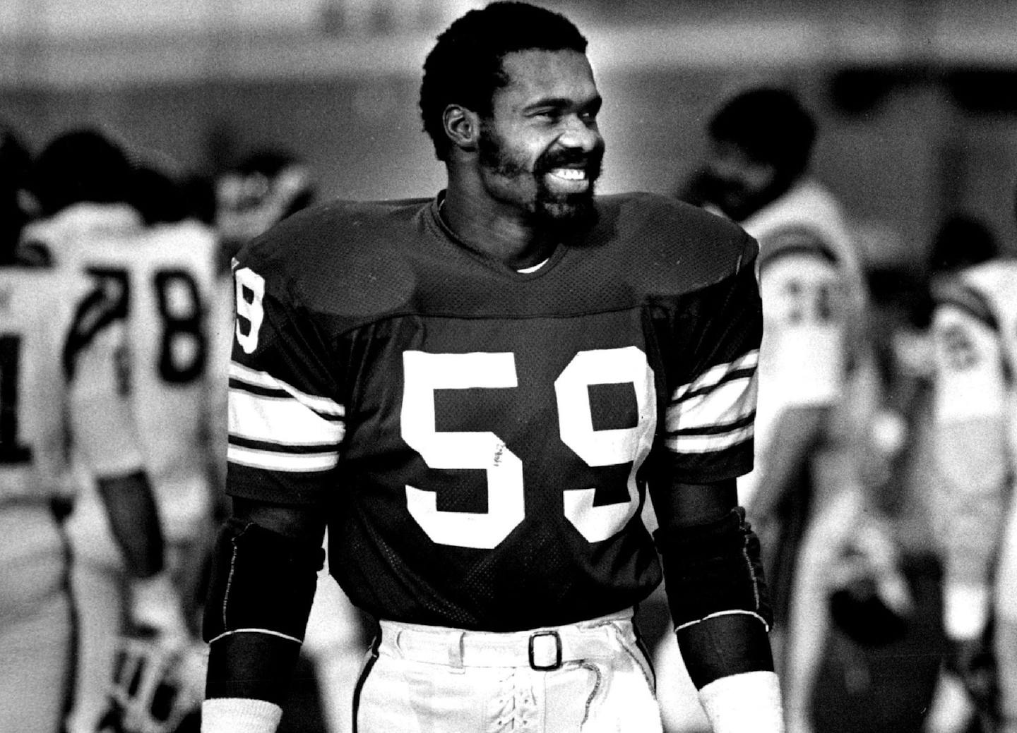 November 17, 1982 Matt Blair was all smiles as he and teammates took practice field for afternoon session November 18, 1982 August 4, 1983 Bruce Bisping, Minneapolis Star Tribune