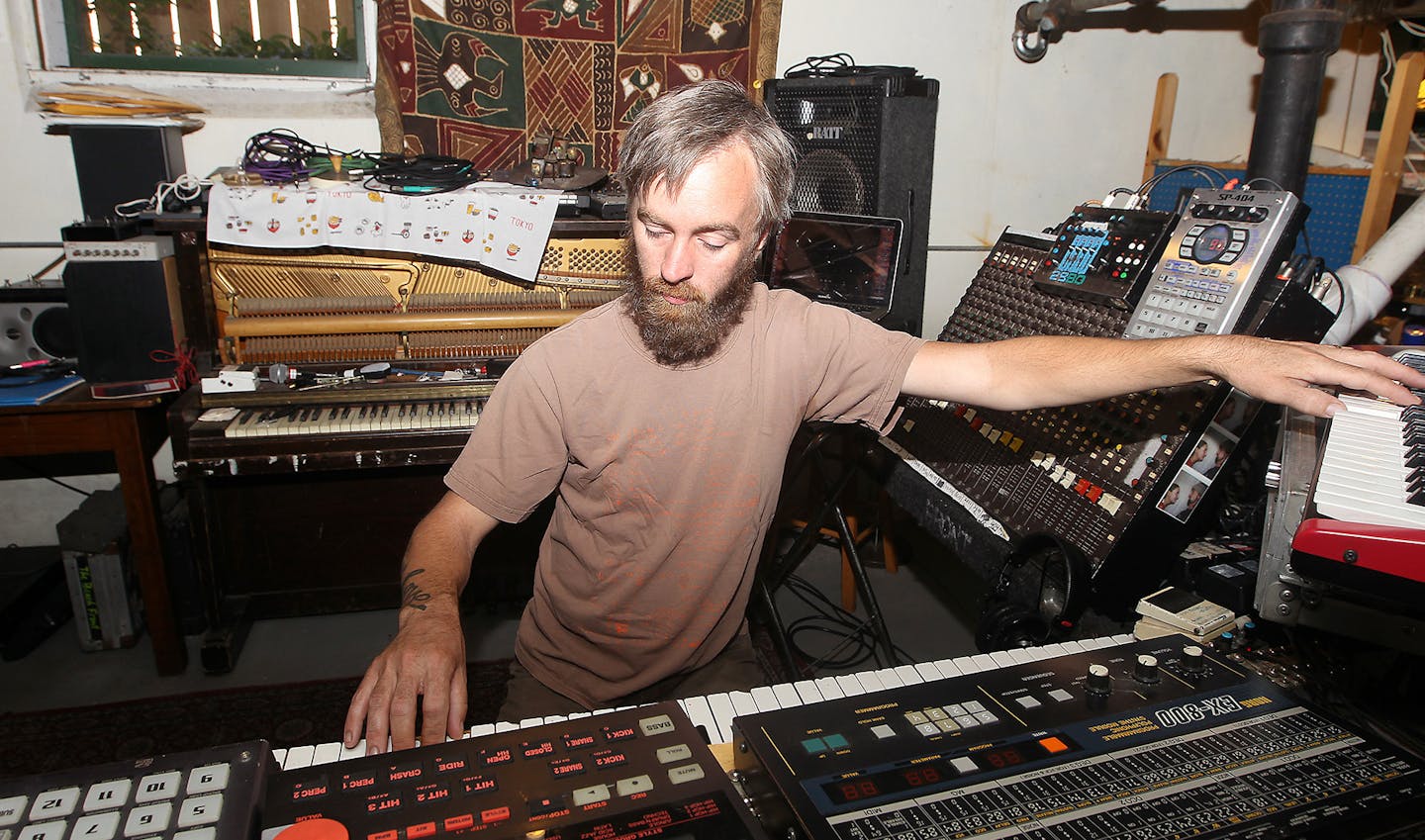 Martin Dosh worked in his home studio on the live score for &#x201c;Universe.&#x201d;