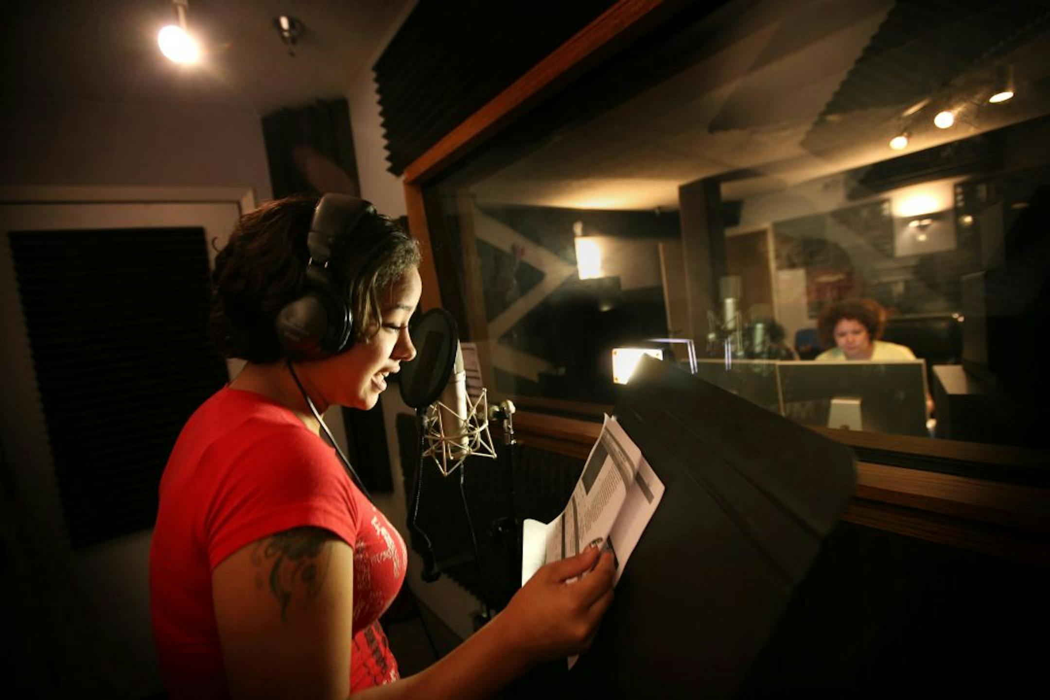 Ariana Williams, known on her radio show as "DJ Ana," worked at Studio-4 on Sunday's show. Earlier this year students at St. Paul's High School for Recording Arts composed a hip-hop song for a national campaign, 26 Seconds, aimed at reducing the high school dropout rate.