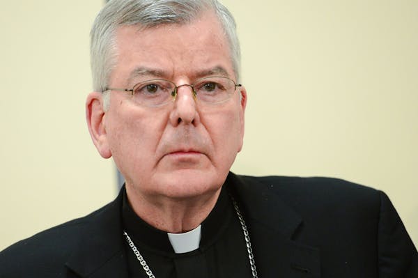 Then St. Paul-Minneapolis Archbishop John Nienstedt, pictured in 2015.