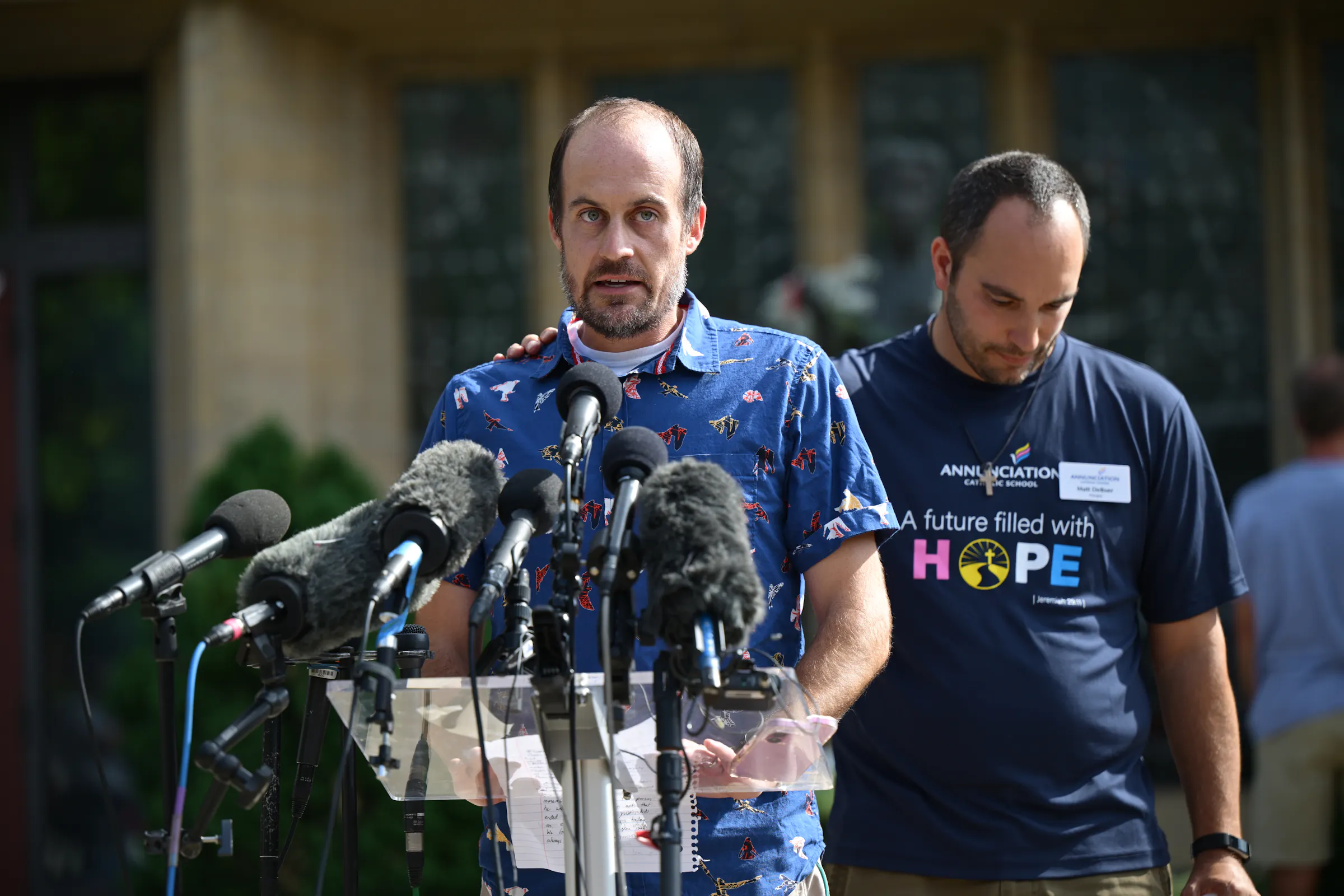 Live: Father of slain child says “the hole in our hearts and lives will ...