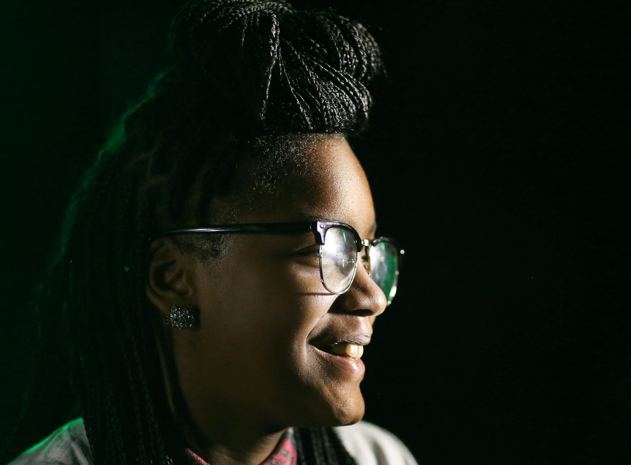 Janeisha Fullilove, 11, watched the FMA program and later helped demonstrate a law of physics.