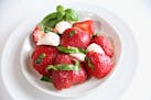 Strawberry Caprese Salad.