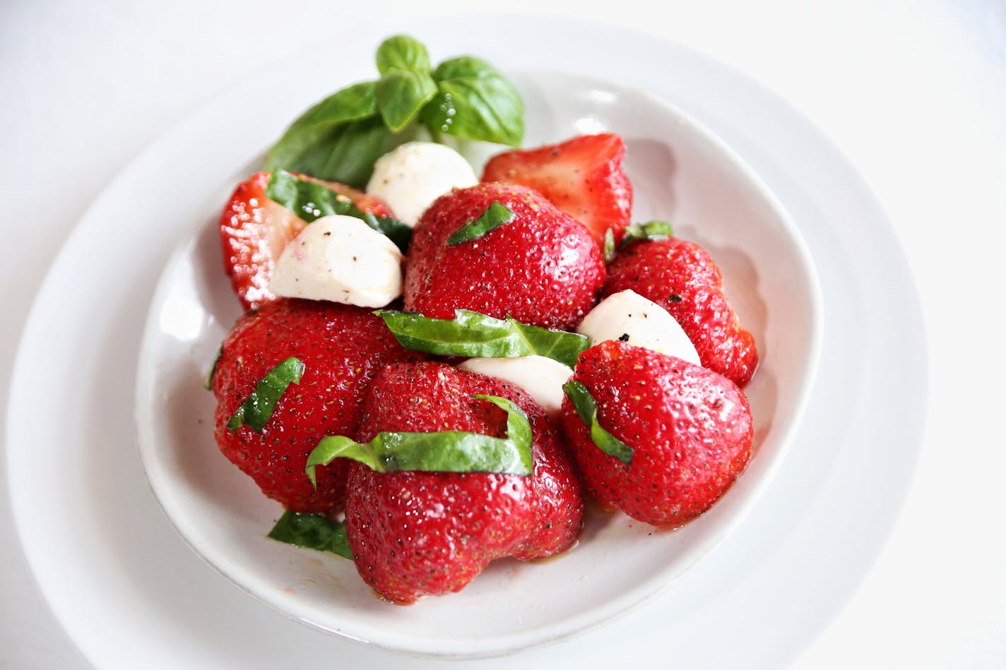 Strawberry Caprese Salad.