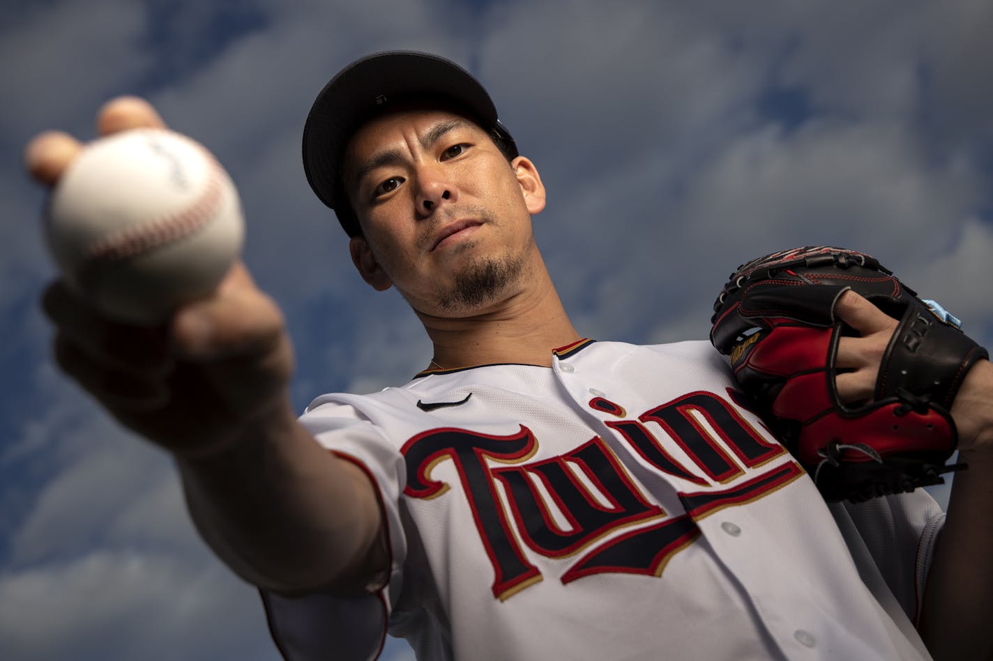 Minnesota Twins pitcher Kenta Maeda (18). ] CARLOS GONZALEZ • cgonzalez@startribune.com – Fort Myers, FL – February 20, 2020, CenturyLink Sports Complex, Hammond Stadium, Minnesota Twins, Spring Training