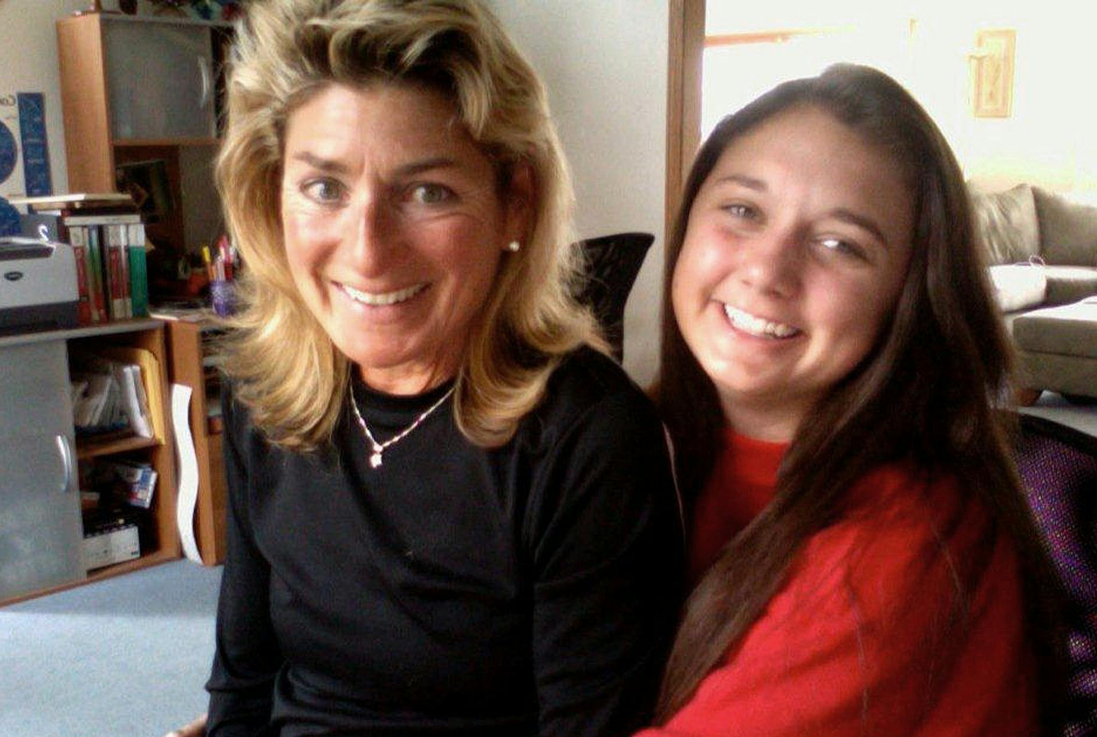 Nina Mackay, 56, with her daughter Lindsay, 18.