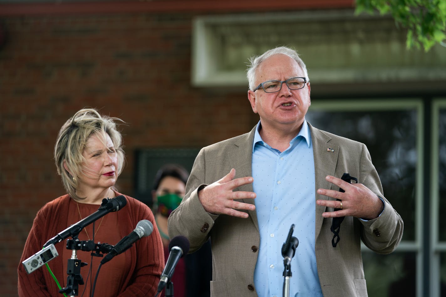 Gov. Tim Walz, pictured here at an event in mid-August, has called the Minnesota Legislature back for a fourth special session in response to the coronavirus pandemic.