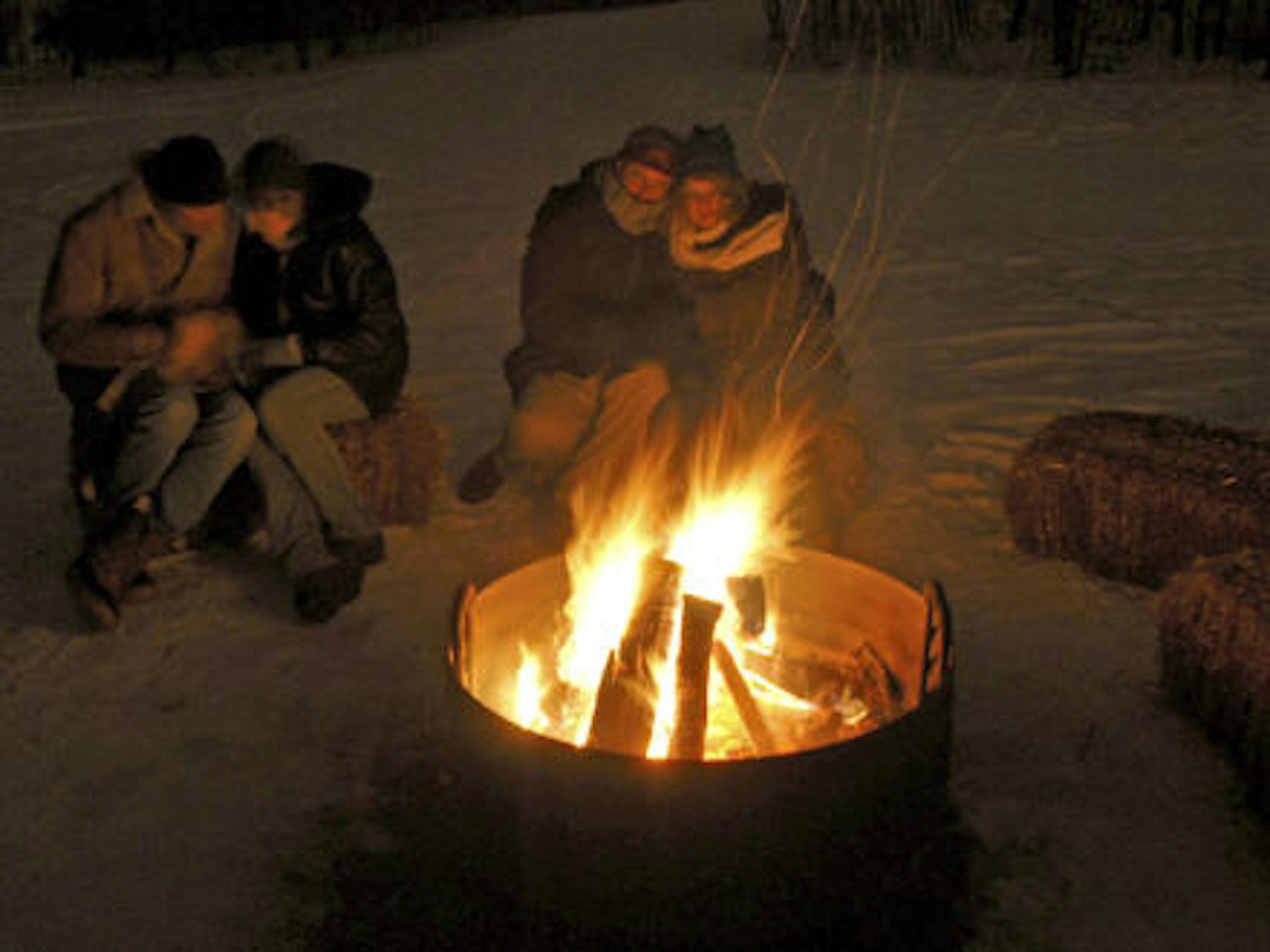 Apres-Snowshoe Bonfire