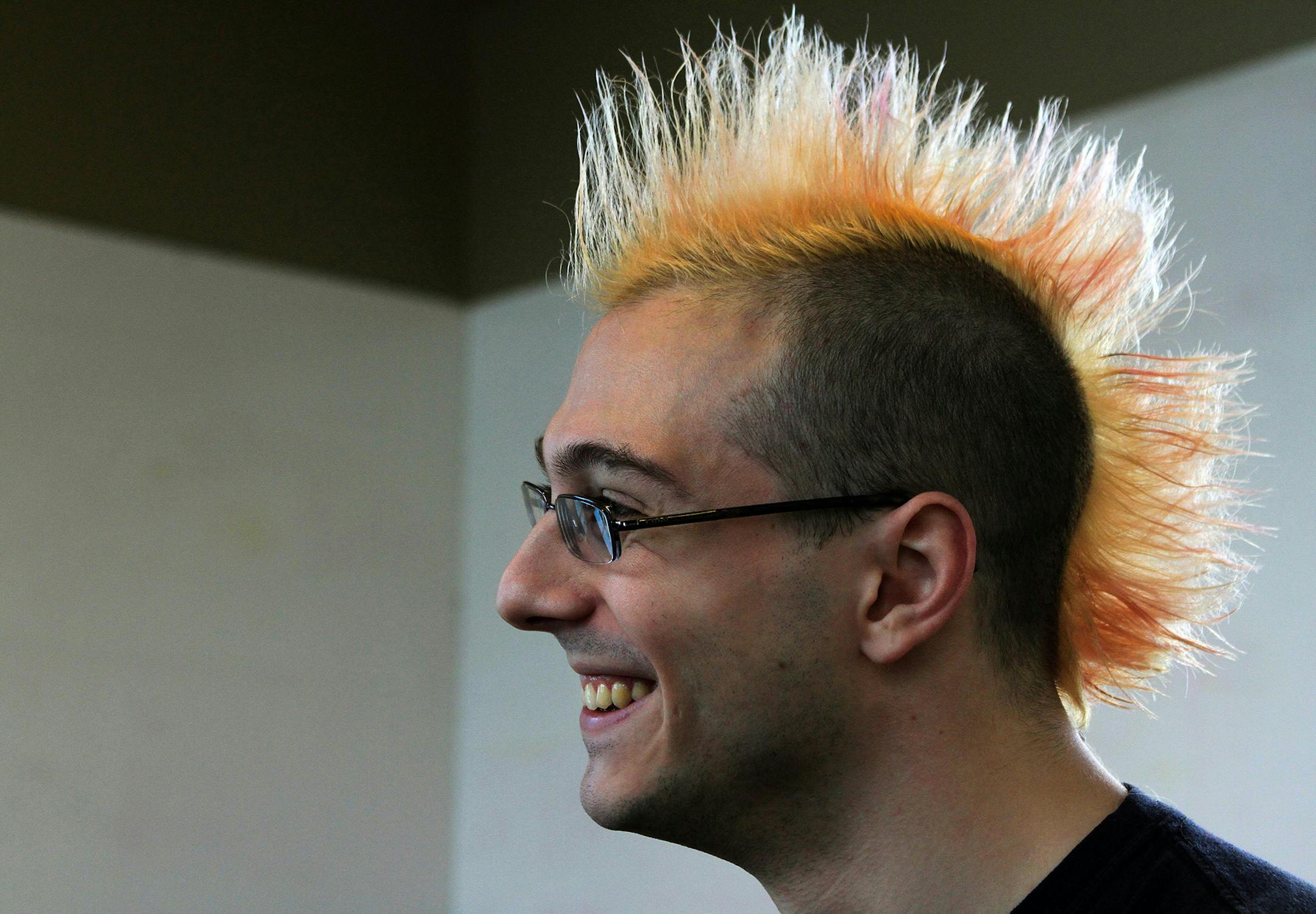 Mikhail Davidov, another white hat hacker hired by companies, is recognized for both his distinctive Mohawk and his skills at fighting off hackers.
