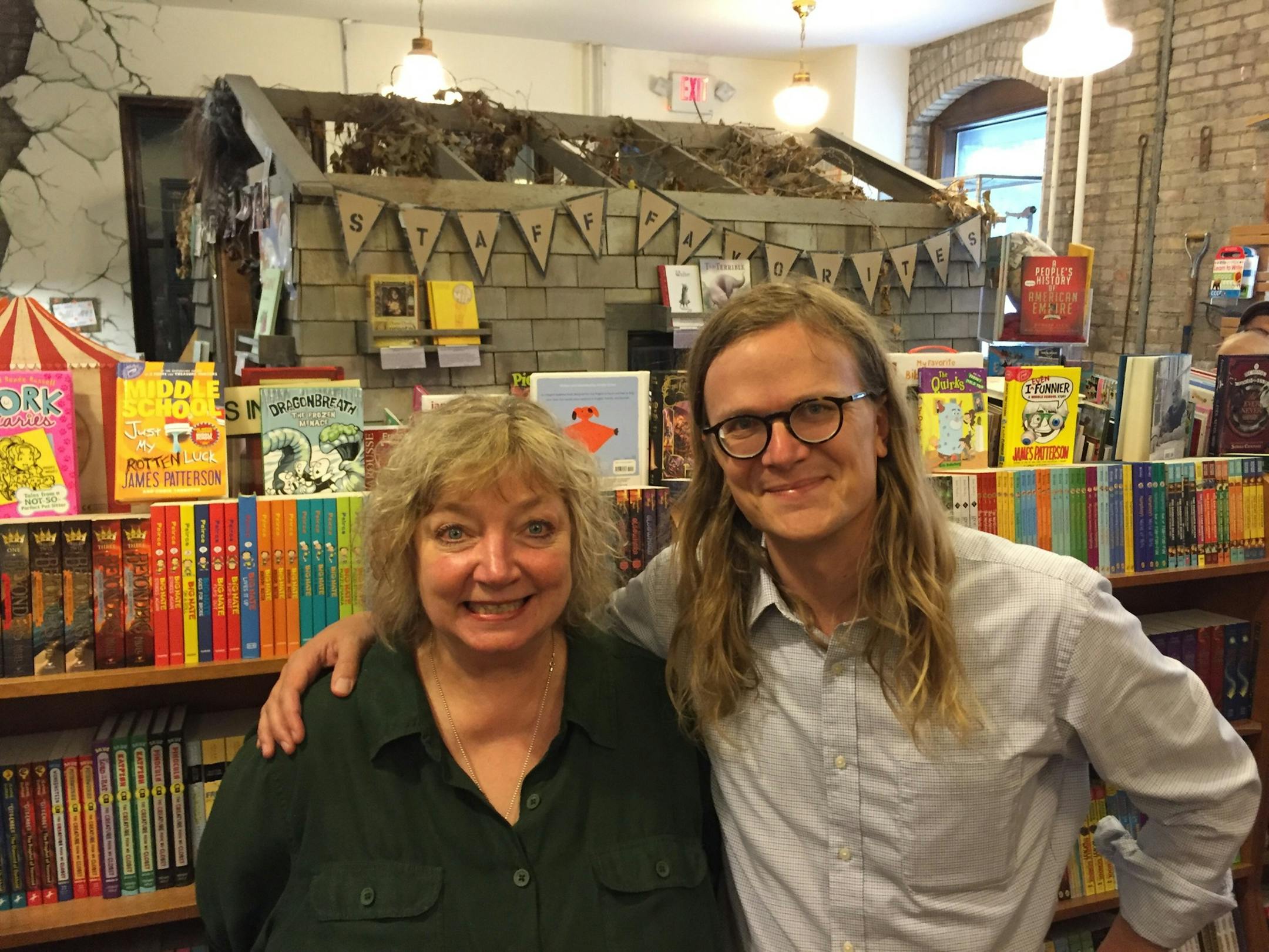 Collette Morgan and Jay Peterson, editors of "Sky Blue Water."