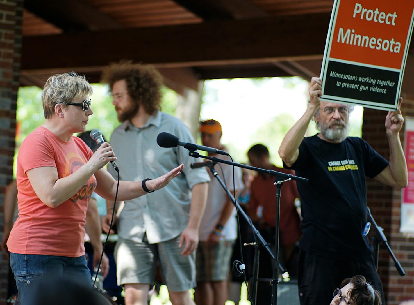 Rev. Nancy Nord Bence advocated for stronger gun control laws through her organization, Protect Minnesota. She celebrated Pride weekend but also remembered the tragedy in Orlando that took the lives of 50 people.