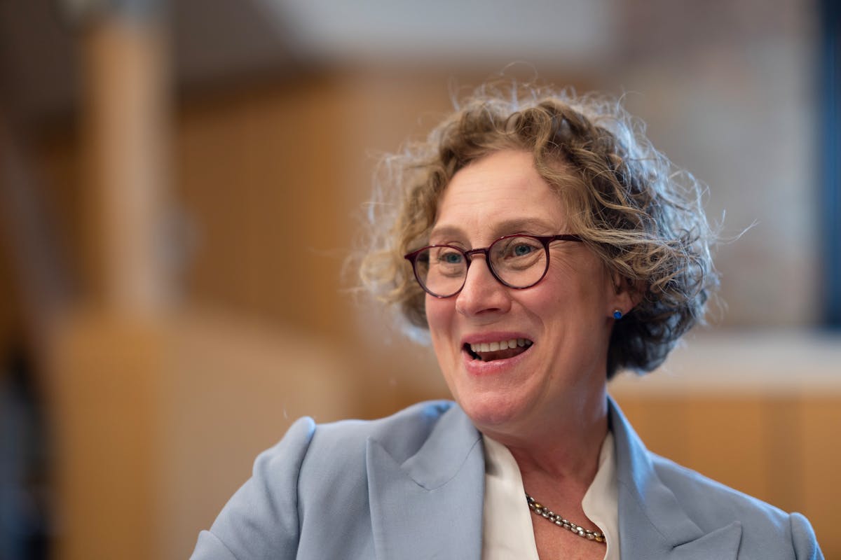 Incoming University of Minnesota President Rebecca Cunningham during an interview Wednesday, June 26. 2024 in Pillsbury Hall on the U of M Minneapolis