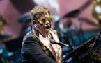 Elton John performed at the Target Center in Minneapolis, Minn., on Thursday, February 21, 2019. ] RENEE JONES SCHNEIDER &#x2022; renee.jones@startrib