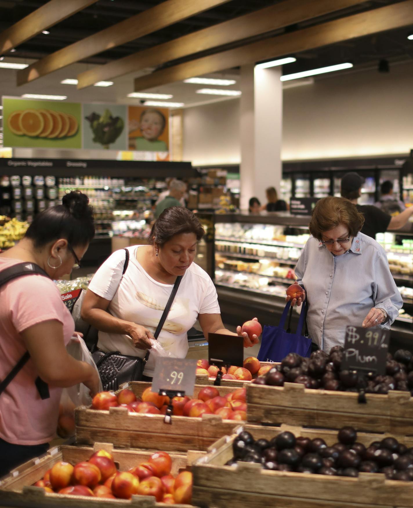 The refreshed grocery department skews towards grab and go food items. ] JEFF WHEELER &#xef; jeff.wheeler@startribune.com Target's Vice President for Store Planning & Design, Joe Perdew, led a tour of the newly remodeled downtown Minneapolis Target store Monday afternoon, August 14, 2017.