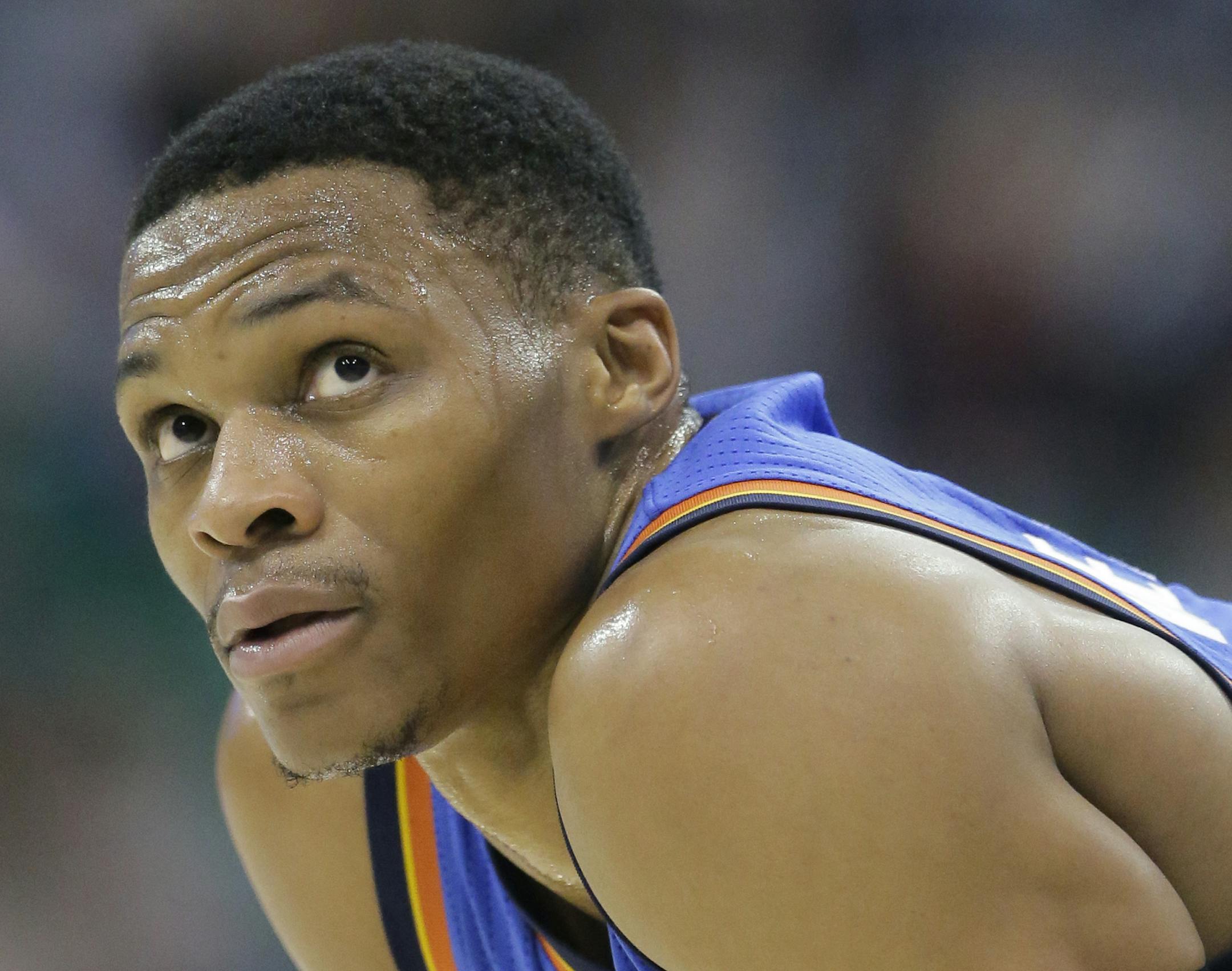 Oklahoma City Thunder guard Russell Westbrook