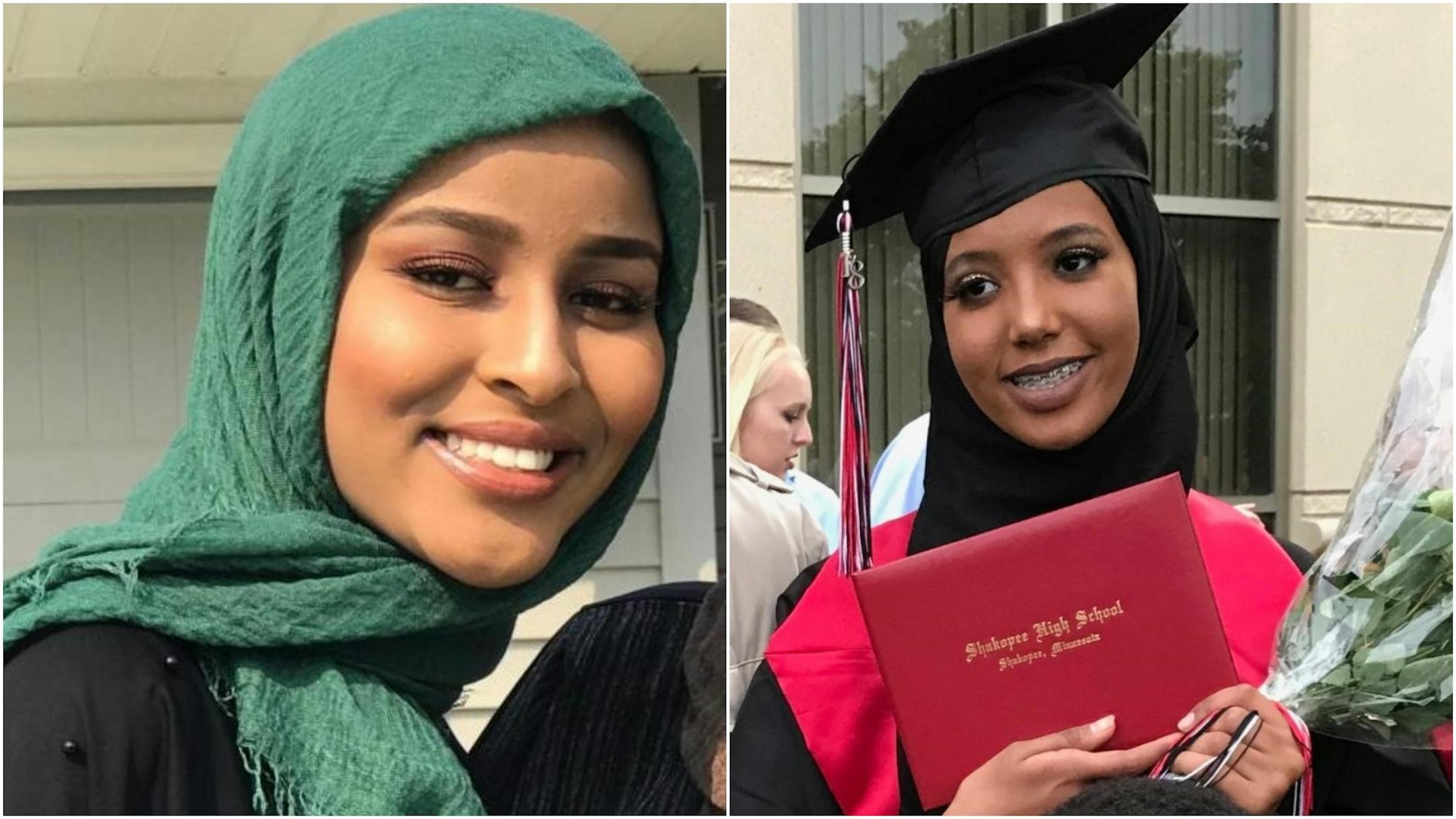 Bushra Abdi, left, and Zeynab "Hafsa" Abdalla