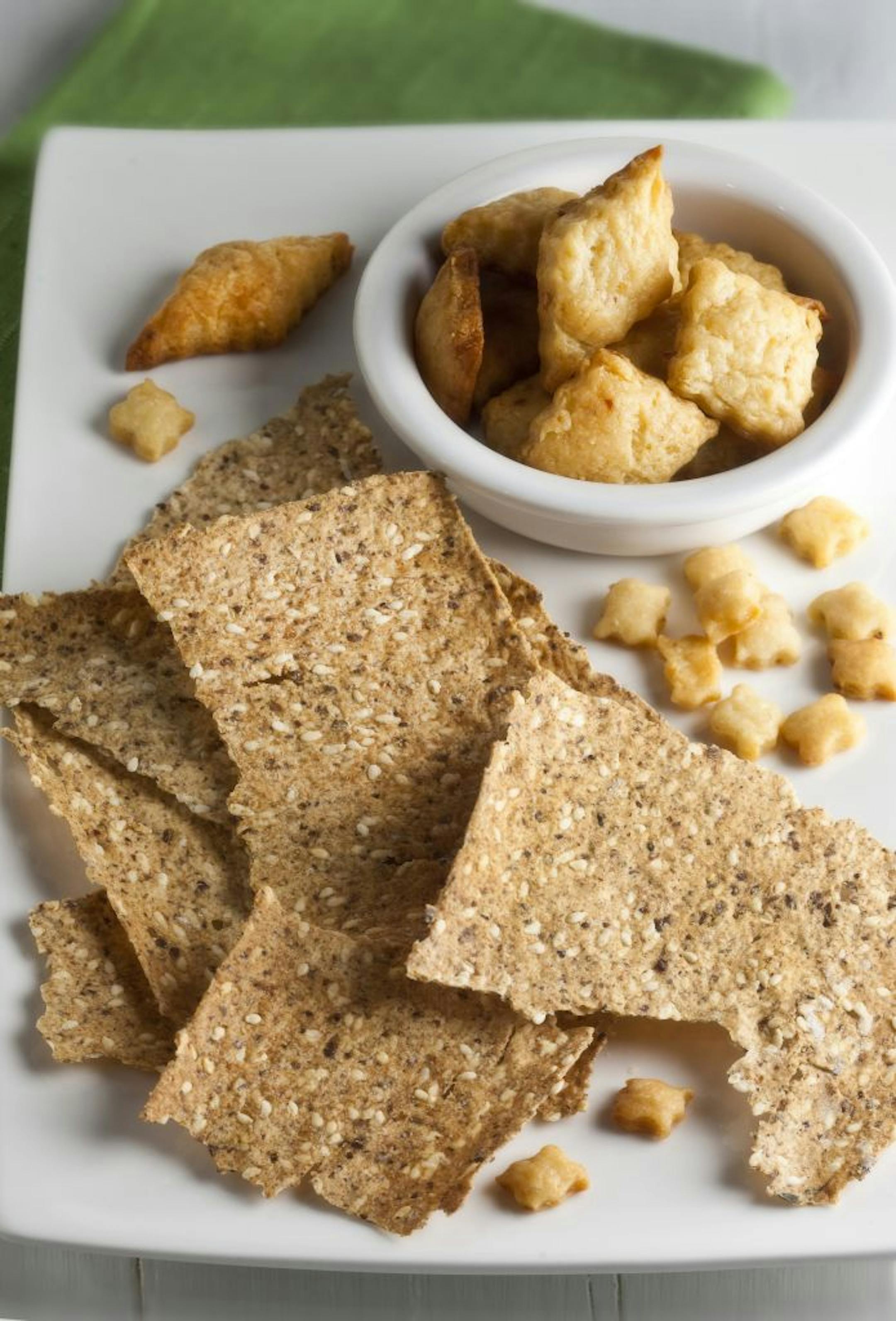 Homemade red chili and cheddar crackers can be fiery, addicting little bites.