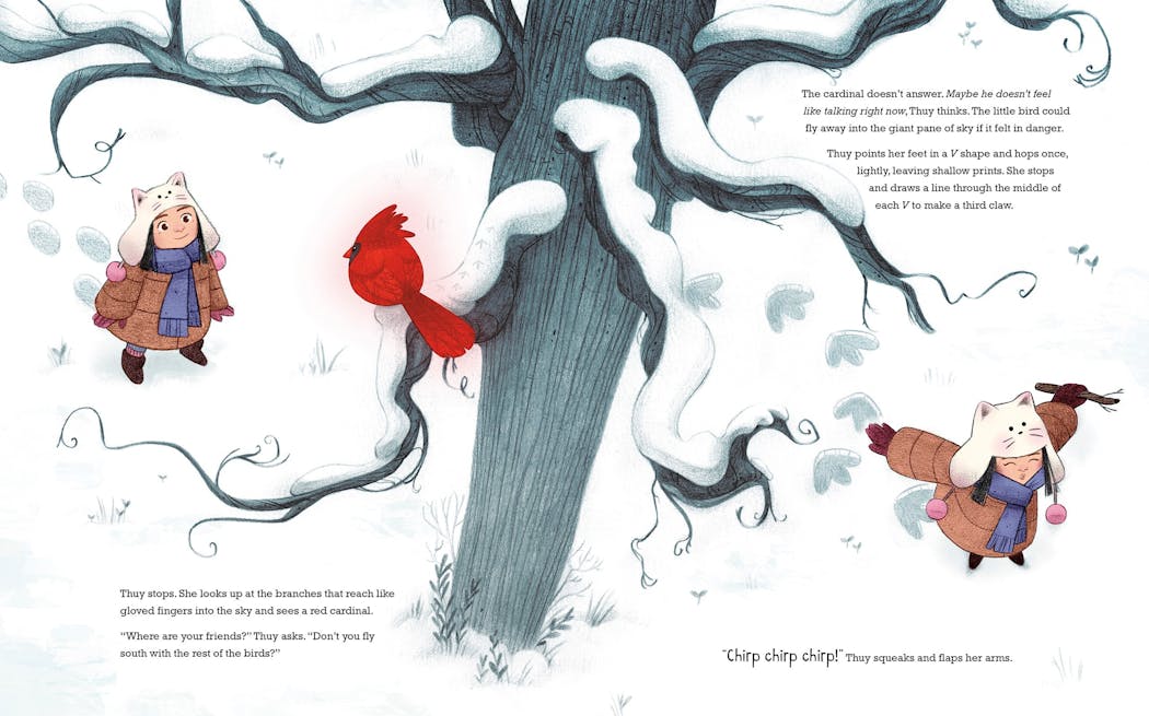 My Footprints by Bao Phi, illustrated by Basia Tran. ©Capstone Editions
