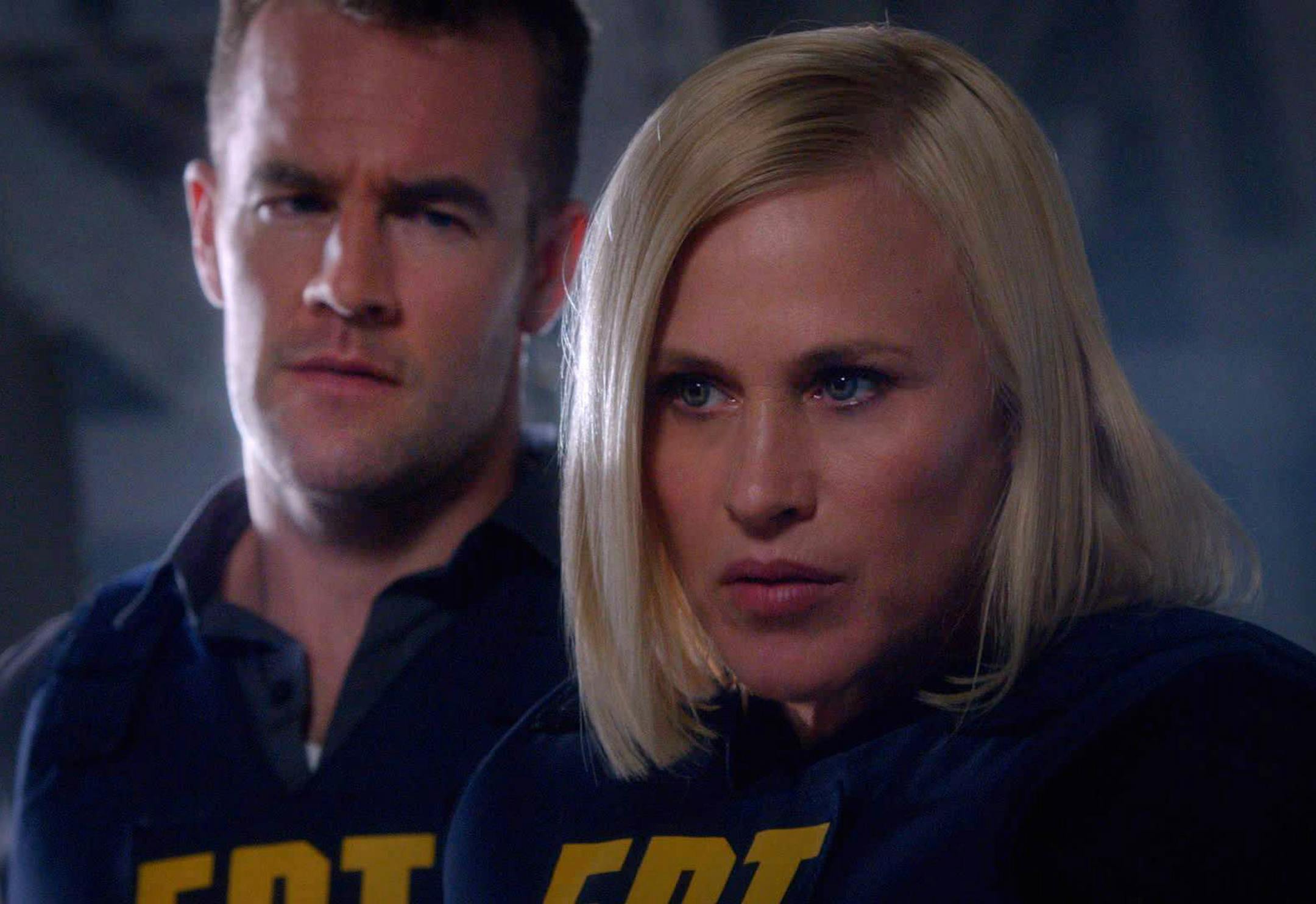 "Kidnapping 2.0" -- Special agent Avery Ryan and her team of FBI cyber analysts investigate a case of hacked baby monitors, on the series premiere of CSI: CYBER, Wednesday, March 4 (10:00-11:00, ET/PT), on the CBS Television Network. Pictured: Patricia Arquette and James Van Der Beek Photo: Monty Brinton/ CBS ©2015 CBS Broadcasting, Inc. All Rights Reserved