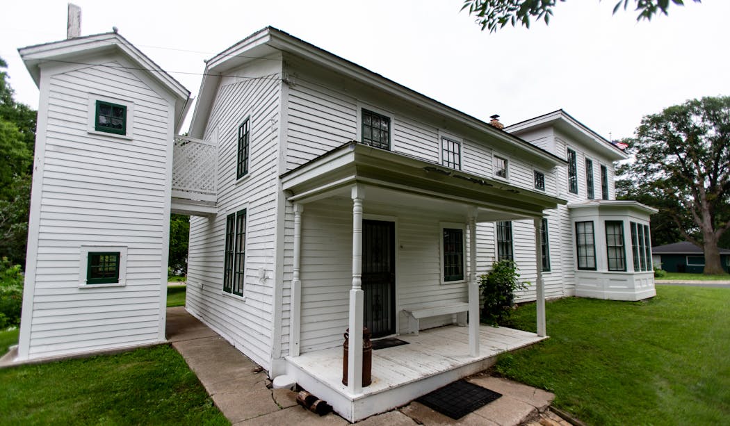 The Hooper-Bowler-Hillstrom House in Belle Plaine is a historical site featuring a two-story outhouse.