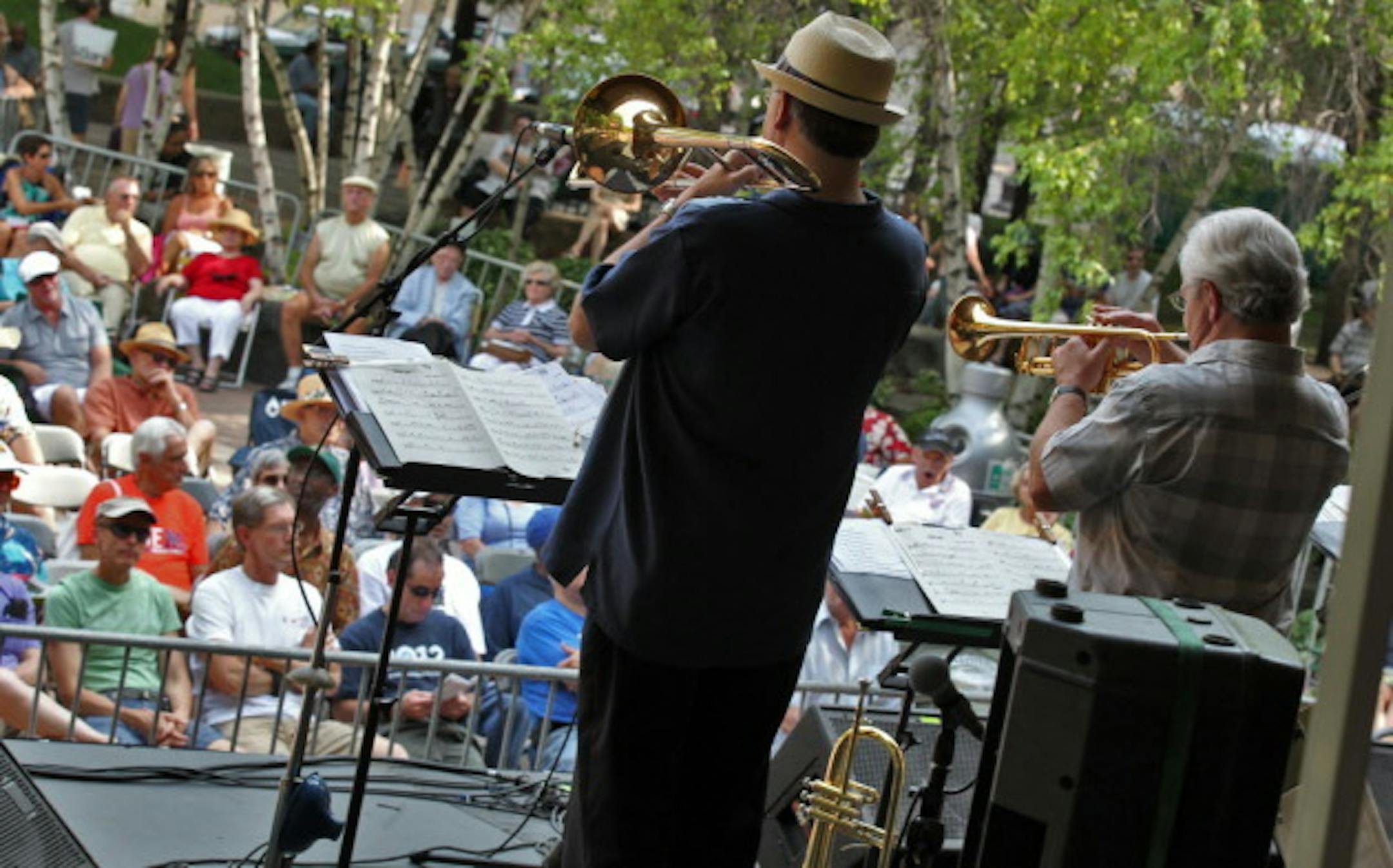 St. Paul's Mears Park is also home to the Twin Cities Jazz Festival and the Concrete & Grass fest. / Star Tribune file