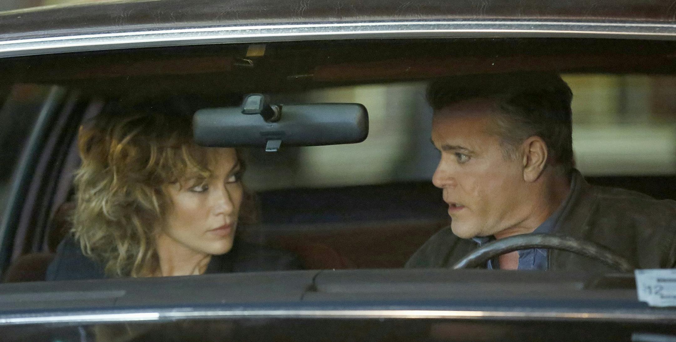 Jennifer Lopez as Harlee Santos, Ray Liotta as Bill Wozniak in "Shades of Blue." -- (Photo by: Peter Kramer/NBC) ORG XMIT: Season: 2015