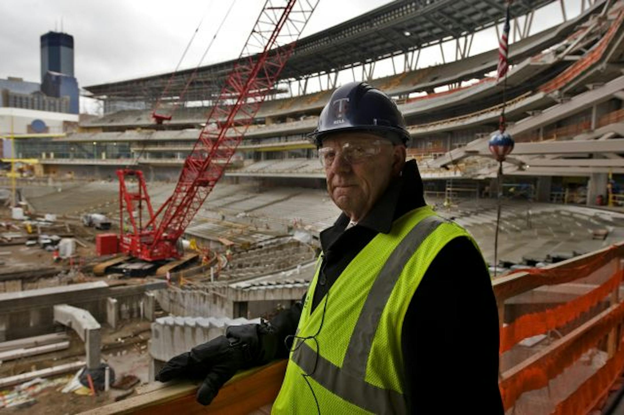 Twins Jerry Bell during a press tour at Target Field on Wednesday.