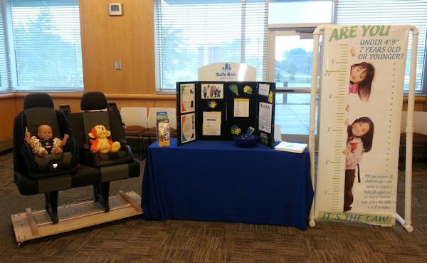 Anoka County Sheriff's Office open house, car seat safety. Submitted photo