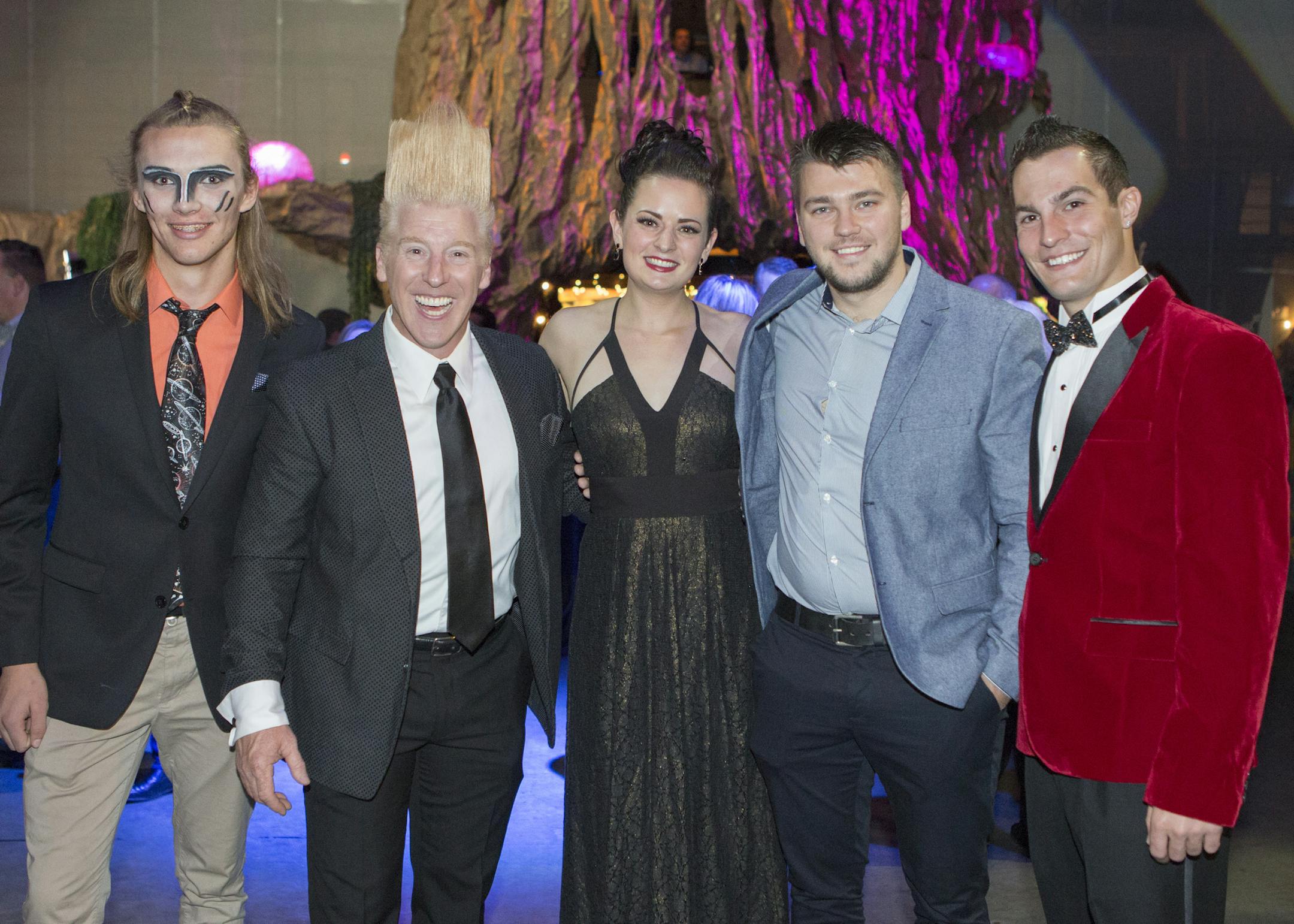 Ran Brown, Bello Nock, Gemma Kirby, Pasha Fedorov, PD Weisman at the 2017 Gala celebrating Circus Juventas. [ Special to Star Tribune, photo by Matt Blewett, Matte B Photography, matt@mattebphoto.com, November 4, 2017, Circus Juvantas, St. Paul, Minnesota, SAXO 1004615935 FACE111917 Names were sent to me by Carolyn Will (their PR contact), who received them from Miriam Ackerman miriam@circusjuventas.org.