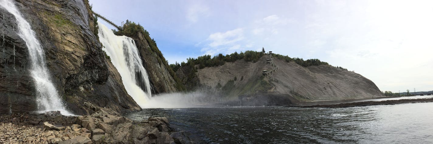 A view of the waterfall at Kabir Kouba Cliff and Waterfall, outside of Quebec City, Canada. By Anne Stein, special to the Star Tribune