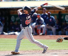 Jake Cave finished off a strong rookie season for the Twins on Sunday with his 13th home run, another 420-footer to straightaway center field that hel