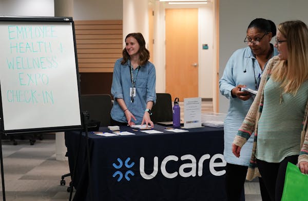U Care held a wellness expo for employees over a work day lunch hour. Over a third of the company's employees were expected to show and participate wi