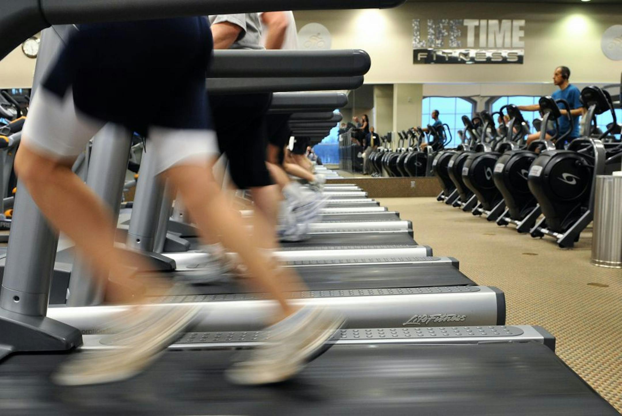 Lifetime Fitness in Lakeville fills up.