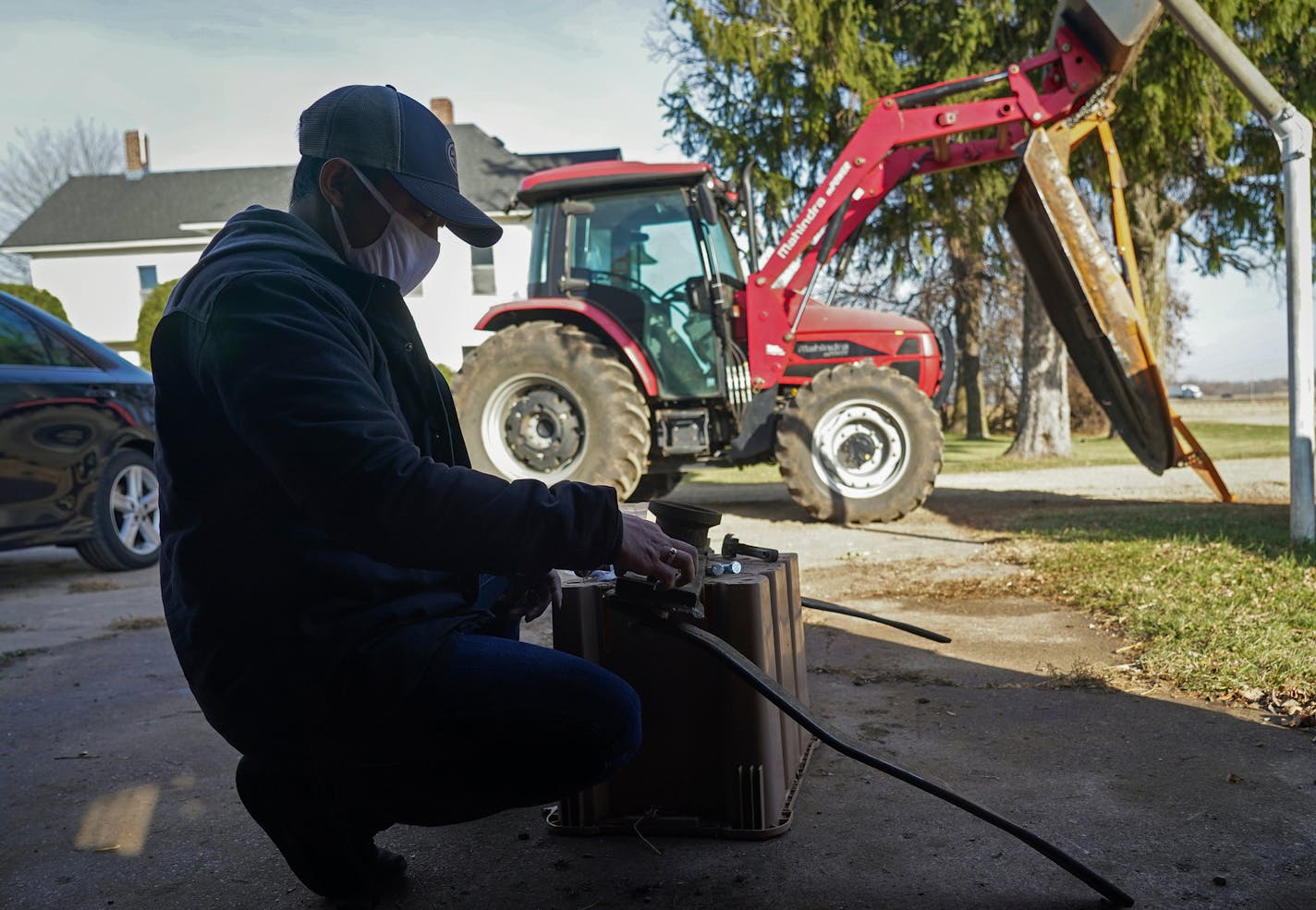 HAFA Farms manager Dao Yang worked on fixing a machinery part before the tractors are put away for the winter season. ] Shari L. Gross • shari.gross@startribune.com Although the crops have all been harvested, several employees of HAFA Farms were busy on the property getting ready for winter. A cooperative of Hmong American farmers can now buy the 155 acre property in rural Dakota County that they've farmed since 2014 thanks to $2M in the state bonding bill. The purchase will help 100 small farme