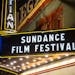 The marquee of the Egyptian Theatre appears during the Sundance Film Festival, Jan. 28, 2020, in Park City, Utah. The Sundance Film Festival may not a