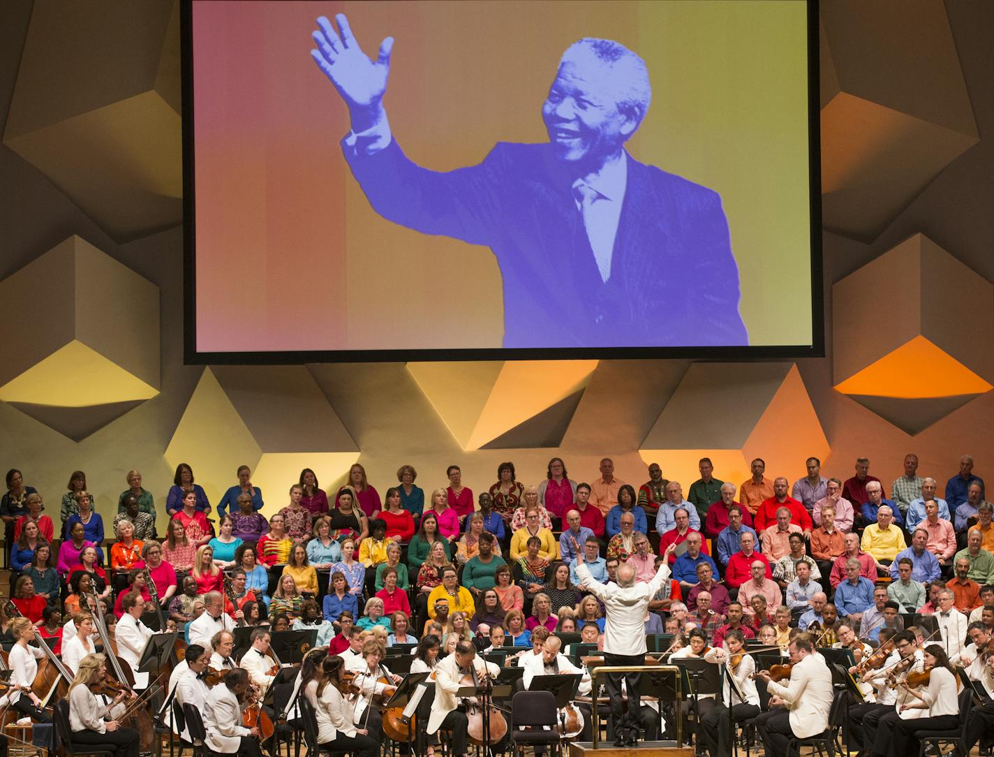 Celebrating Mandela at 100" concert performed by the Minnesota Orchestra at Orchestra Hall in Minneapolis on Friday, July 20, 2018.