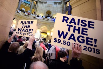 March 4: These demonstrators showed what they think should be a top priority for legislators.