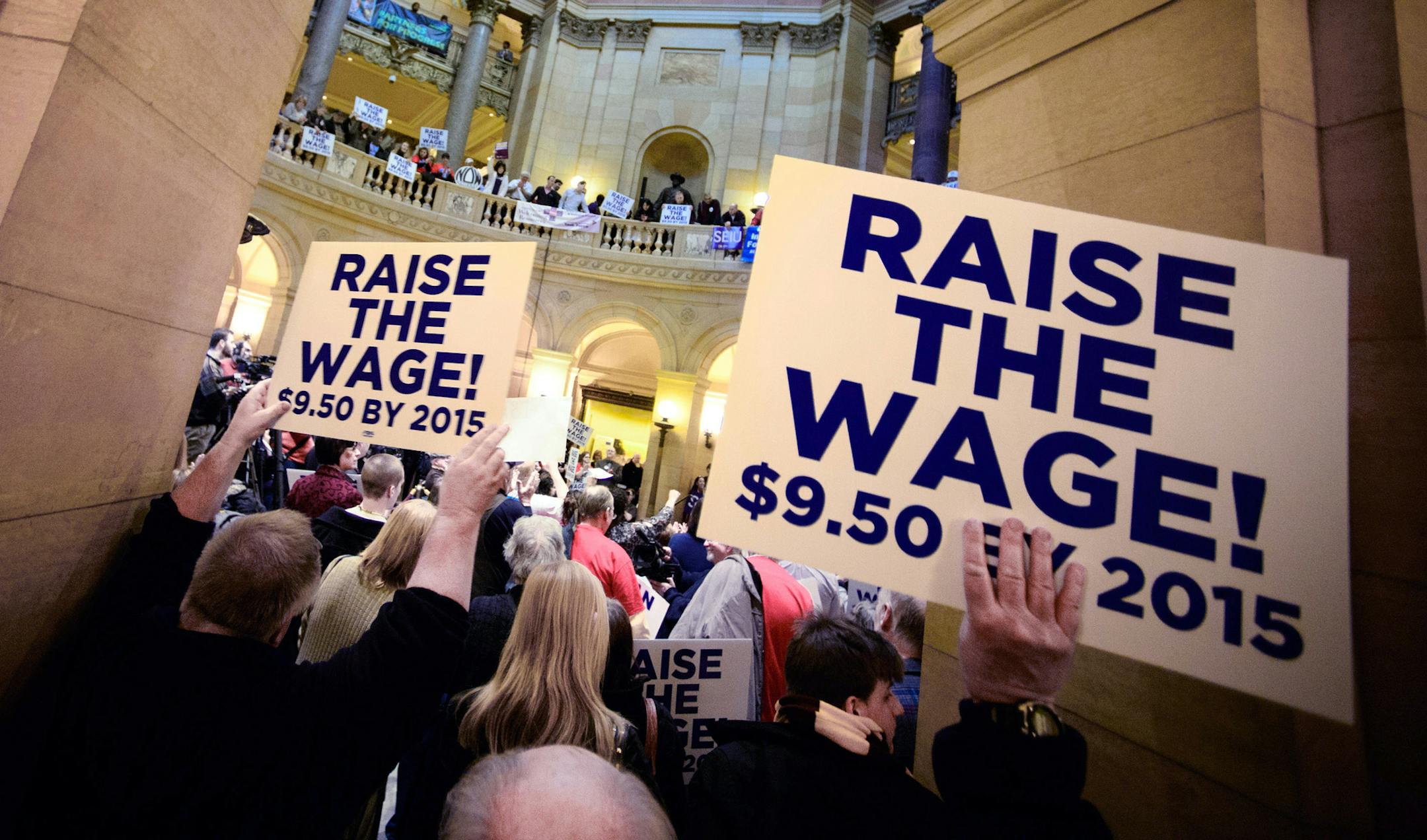 March 4: These demonstrators showed what they think should be a top priority for legislators.