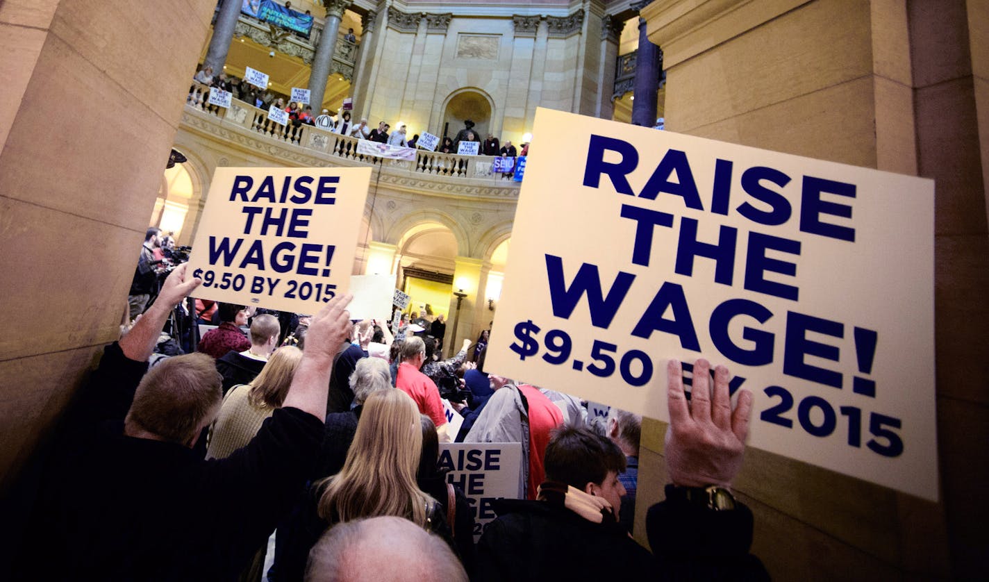 March 4: These demonstrators showed what they think should be a top priority for legislators.