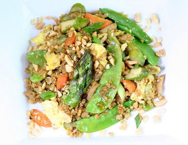 Freekeh Fried Rice, by Robin Asbell.