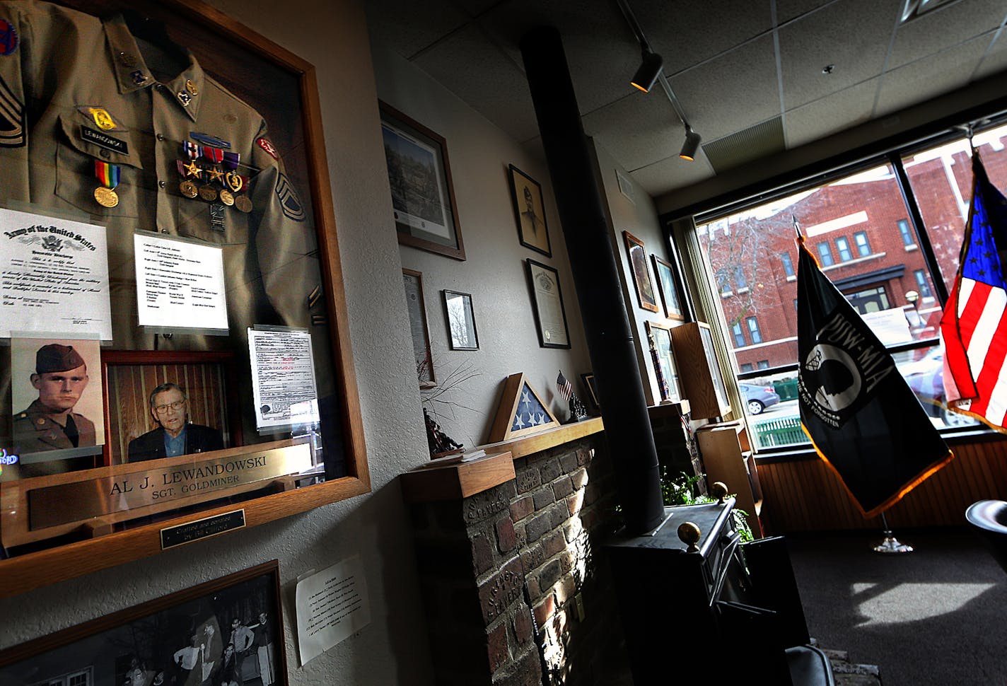 The Armory in downtown Northfield can be seen from a large window across the street inside VFW Post 4393. ] JIM GEHRZ &#xef; james.gehrz@startribune.com /Northfield, MN / March 16, 2016 /9:30 AM - BACKGROUND INFORMATION: More than 90 percent of Minnesota's National Guard soldiers train in deficient armories, half of which were built more than 50 years ago. Fifty-five percent of the 64 armories in the state are in poor condition and three are actually failing. In small towns across the state, Nat