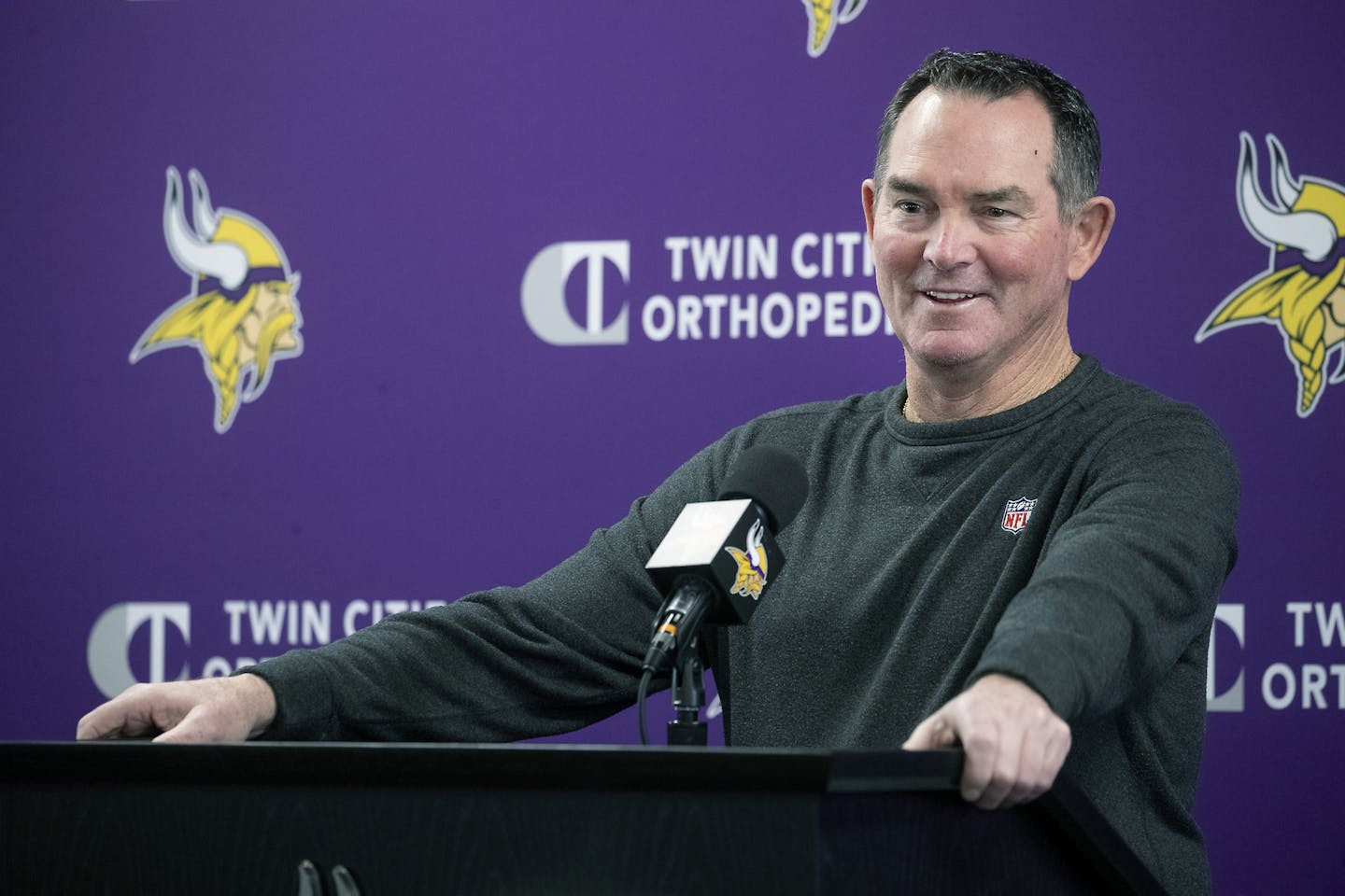 Mike Zimmer addressed the media during his season ending press conference at the TCO Performance Center in Eagan, MN, Monday, January 13, 2020. ] ELIZABETH FLORES &#x2022; liz.flores@startribune.com