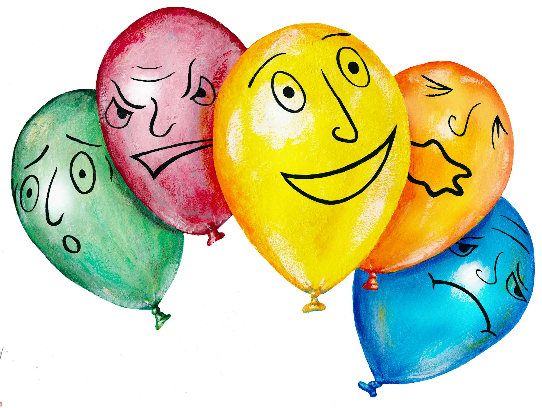 Illustration on handling one's emotions. Part 2 of 2 pieces.