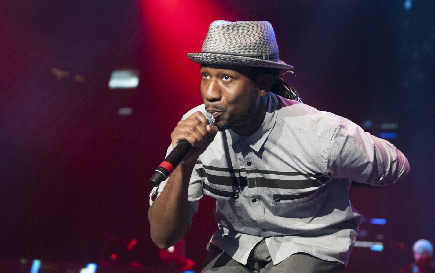 Toki Wright plays at the Rhymesayer's 20th anniversary celebration at Target Center on Friday, Dec. 4, 2015. ] Photo by Leslie Plesser &#xef; Special to the Star Tribune