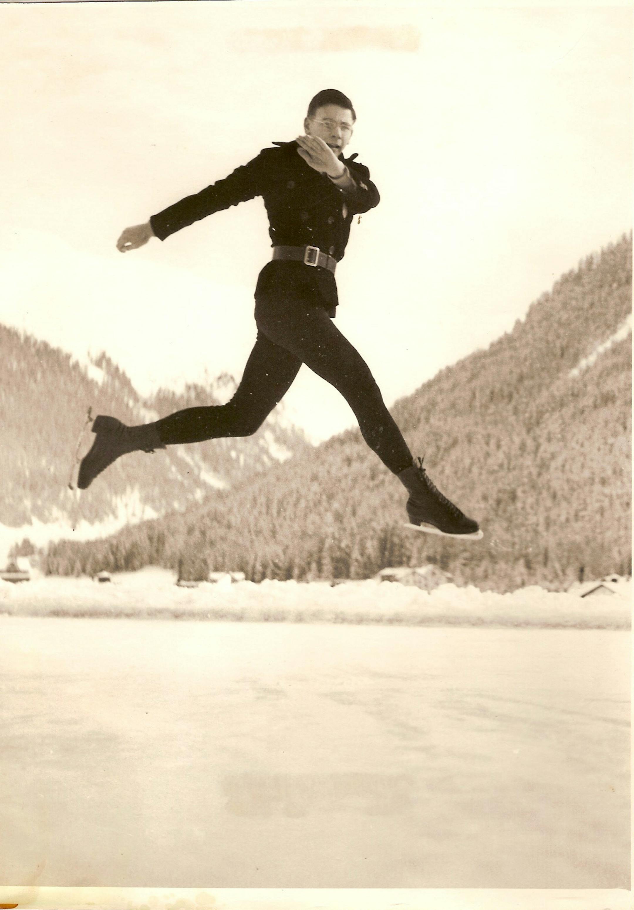 Erle Reiter attended the Olympics in Germany in 1936, when Adolf Hitler was in power. He finished 13th.