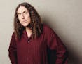 "Weird Al" Yankovic performs at the grandstand.