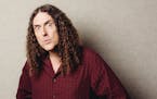 "Weird Al" Yankovic performs at the grandstand.